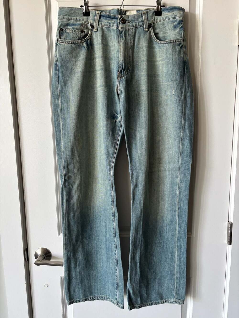 Gap X2 Regular Boot Cut Jeans Size 34W x 32L Blue Washed Denim